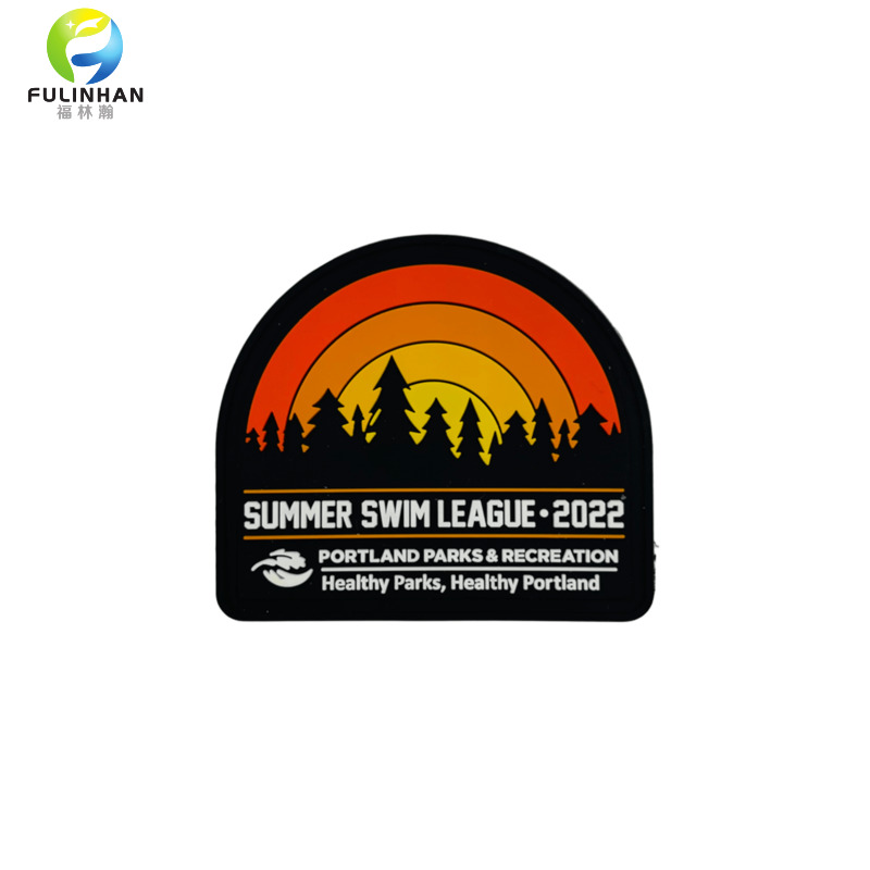 custom clothing logo rubber pvc patches