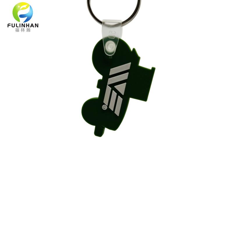 die cut silicone keychain custom keychains