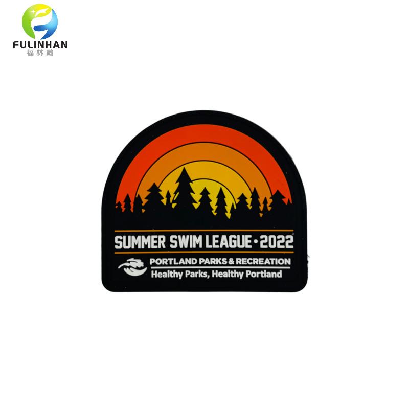 custom clothing logo rubber pvc patches